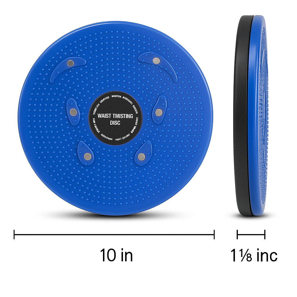 Unisex fitness balance board for enhancing core stability, strength, and balance through dynamic exercise.