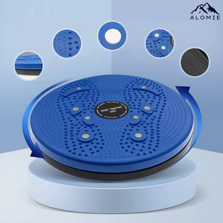 CoreSpin dynamic balance board for full body stability workout and muscle strengthening exercise.