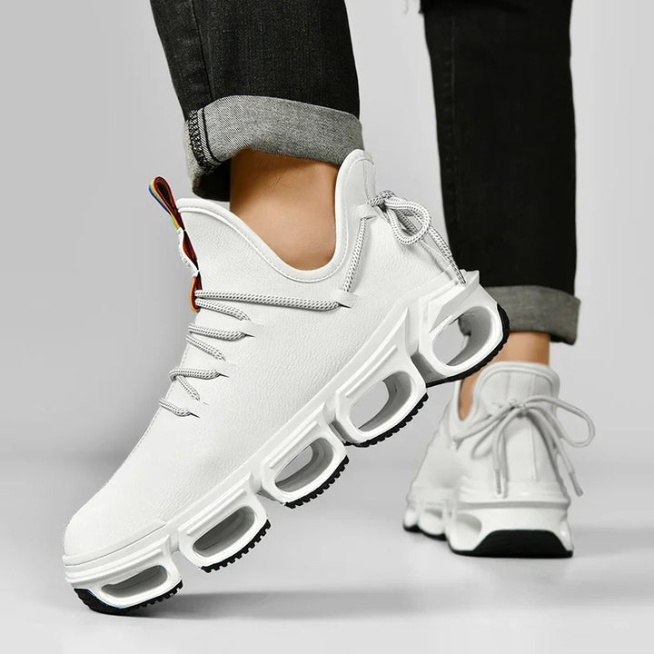 Lightweight Unisex Fashion Sneakers with an elevated sole, perfect for running, walking, or casual wear.