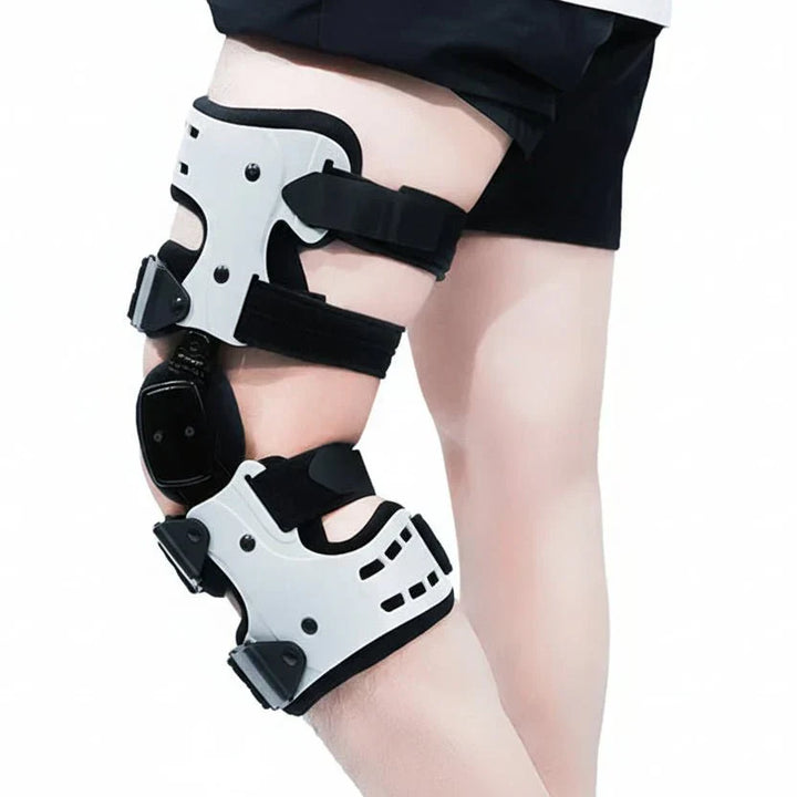 Premium orthopedic knee support designed to provide superior pain relief and dynamic joint stability.