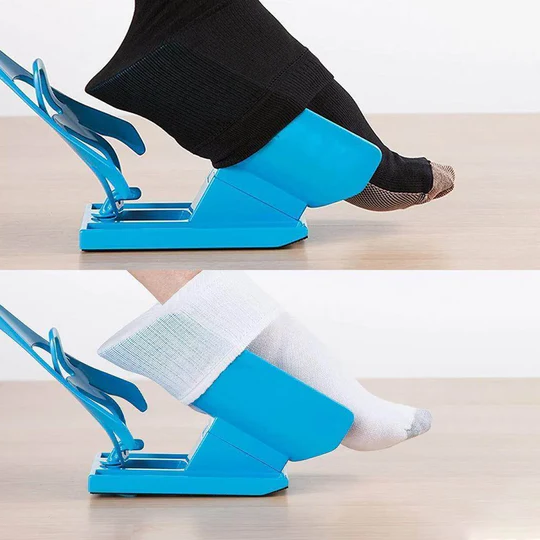 Unisex Easy On/Off Compression Sock Aid Kit for seniors & elderly with limited mobility. Dressing helper.