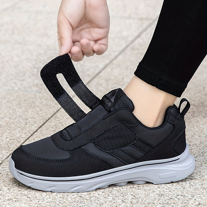 Unisex hook-and-loop running shoes for easy on/off & daily active comfort.