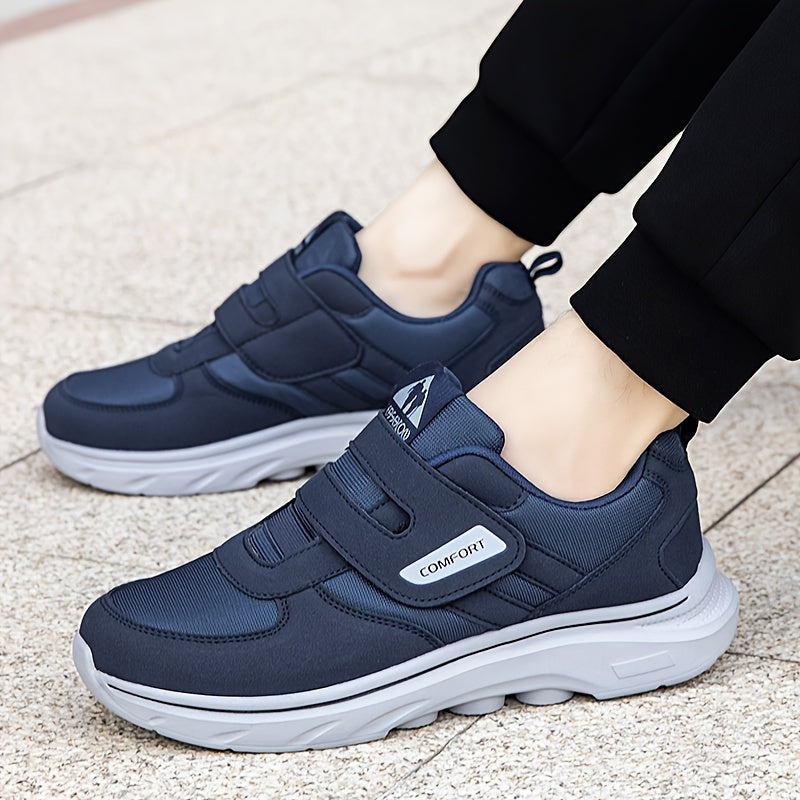Lightweight unisex Velcro running shoes, excellent for daily jogging & walking with support.