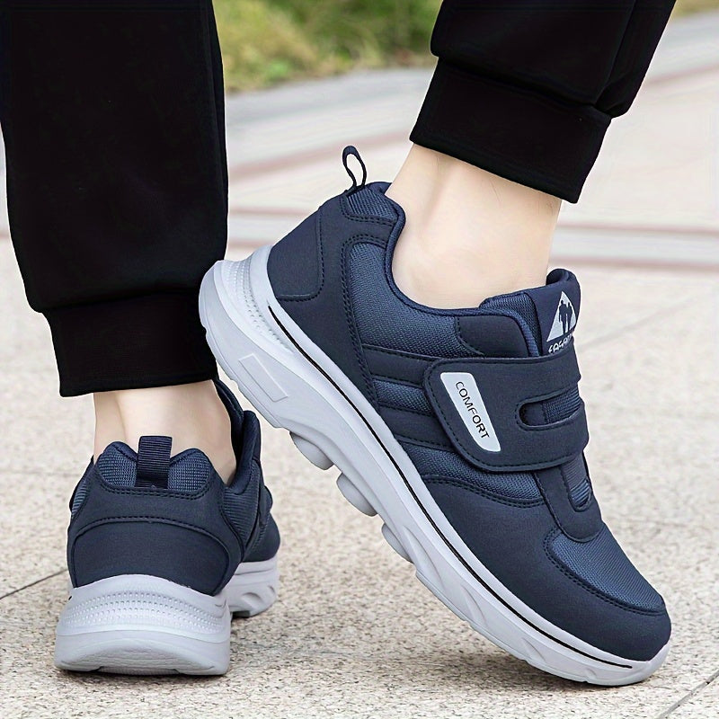 Sleek unisex Velcro athletic shoes, designed for comfort & easy daily wear.