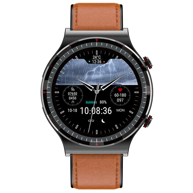 Sleep tracker functionality on the EKG smartwatch, analyzing sleep stages & quality.