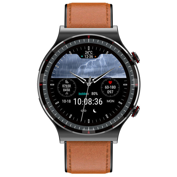 Sleep tracker functionality on the EKG smartwatch, analyzing sleep stages & quality.