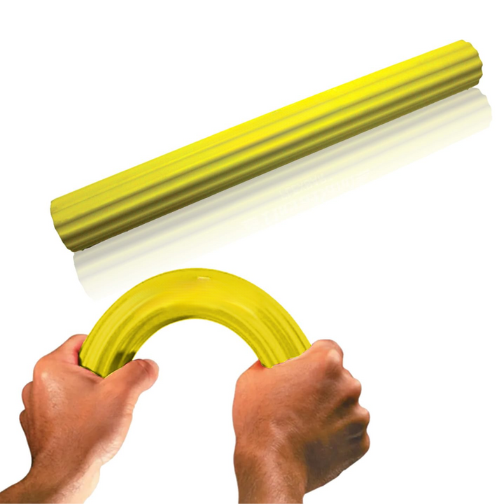 Textured grip resistance bar, ideal for physical therapy & muscle strengthening exercises.