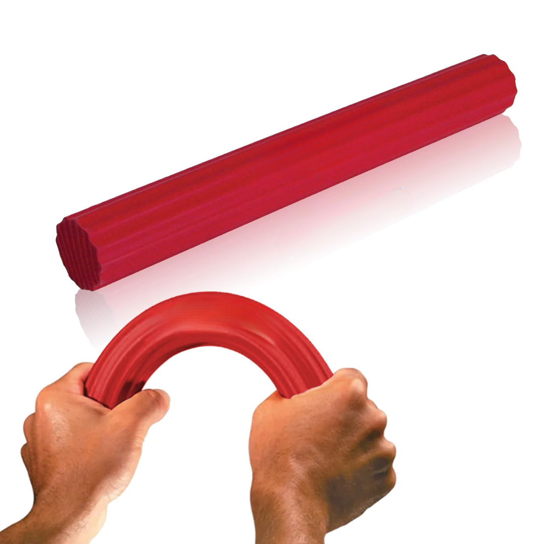 Targeted elbow pain relief with this resistance bar, enhancing overall arm strength.