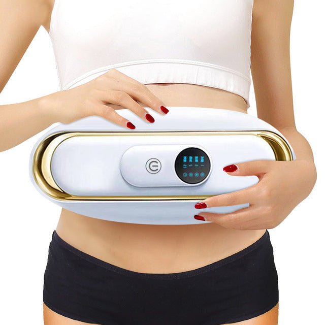 Unisex electric belly fat burner & waist massager for body toning & weight loss, portable & effective.