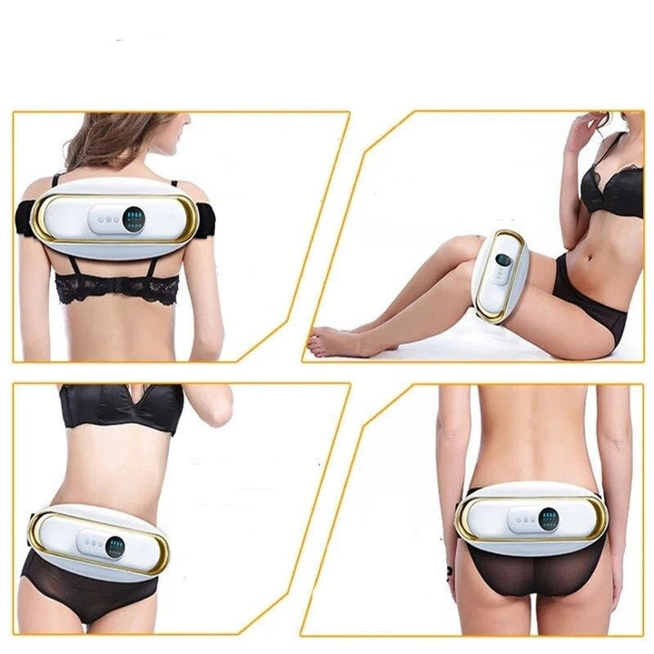Slimming electric massager, unisex design for home wellness & waist toning, easy to use.