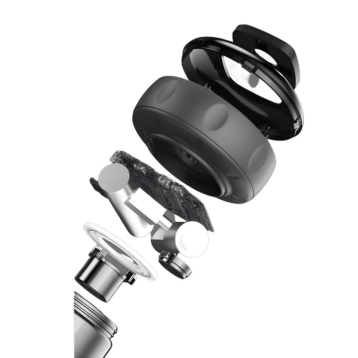 Portable cupping massager for on-the-go muscle relief, red light therapy & body recovery.