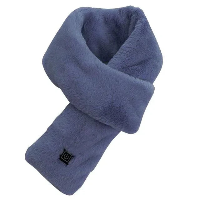 Stylish electric winter scarf, rechargeable & thermal for men & women's cold weather gear.