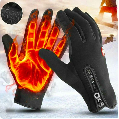 Unisex electric heated winter gloves for cycling & skiing. Perfect for outdoor cold weather warmth.