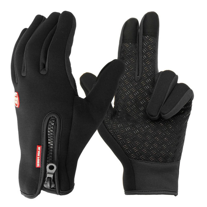 Durable cold weather cycling gloves, ideal for winter sports & outdoor activities.