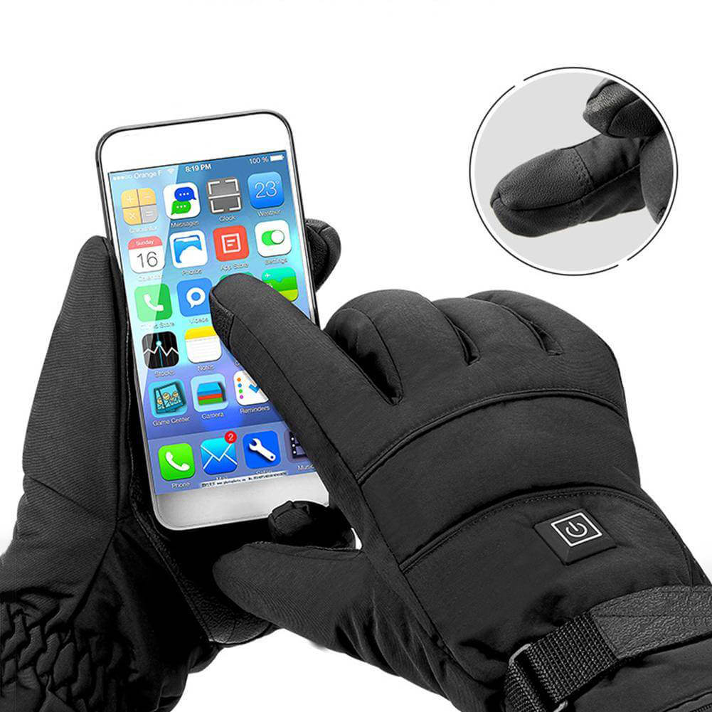 Unisex electric heated gloves, providing warmth and flexibility for various winter activities