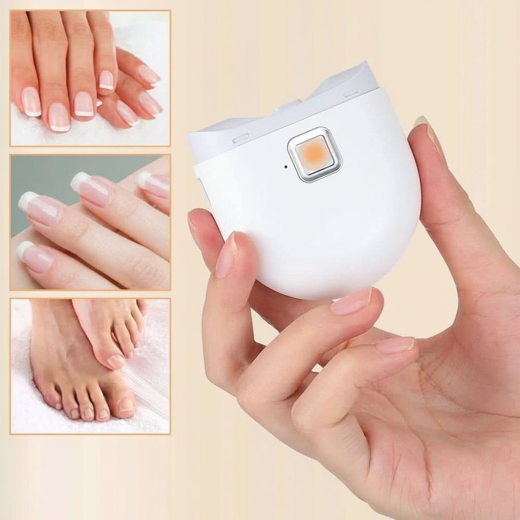 Ergonomic electric nail file for precise shaping, buffing, and polishing, perfect for home use.