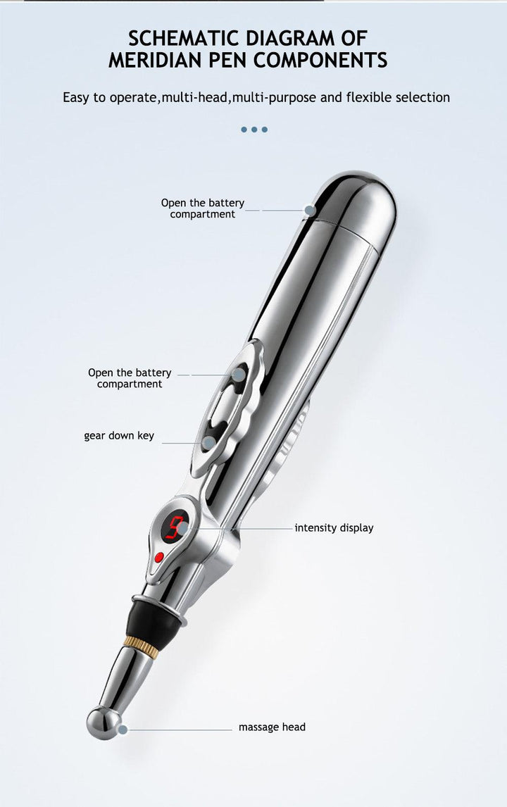 Smart electronic acupuncture pen, your personal solution for daily pain management.