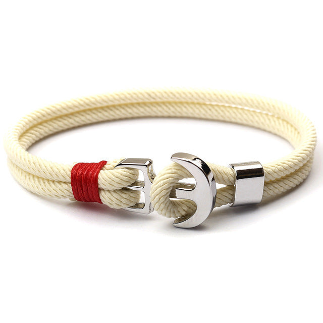 Elegant unisex bracelet featuring an anchor charm, suitable for any wrist.