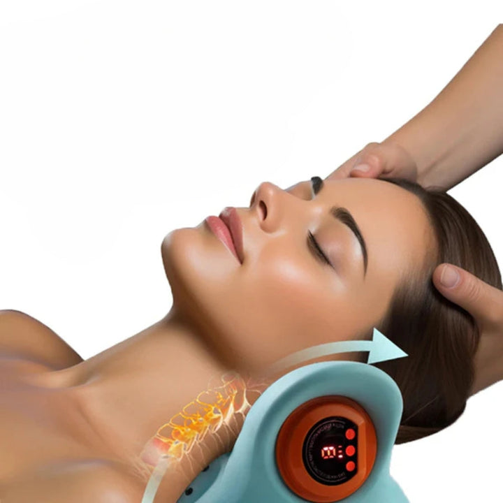 Unisex EMS Neck Massager for pain relief & relaxation. Features TENS therapy for deep muscle recovery and stress relief.