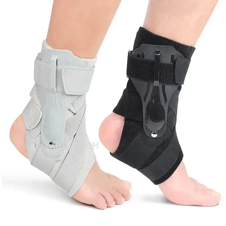 Adjustable unisex ankle brace providing strong joint support & stability for active lifestyles.