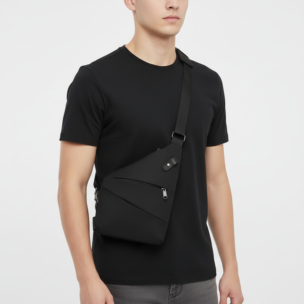 Unisex Ergonomic Anti-Theft Shoulder Bag with Adjustable Strap