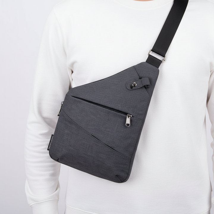 Unisex Ergonomic Anti-Theft Shoulder Bag with Adjustable Strap