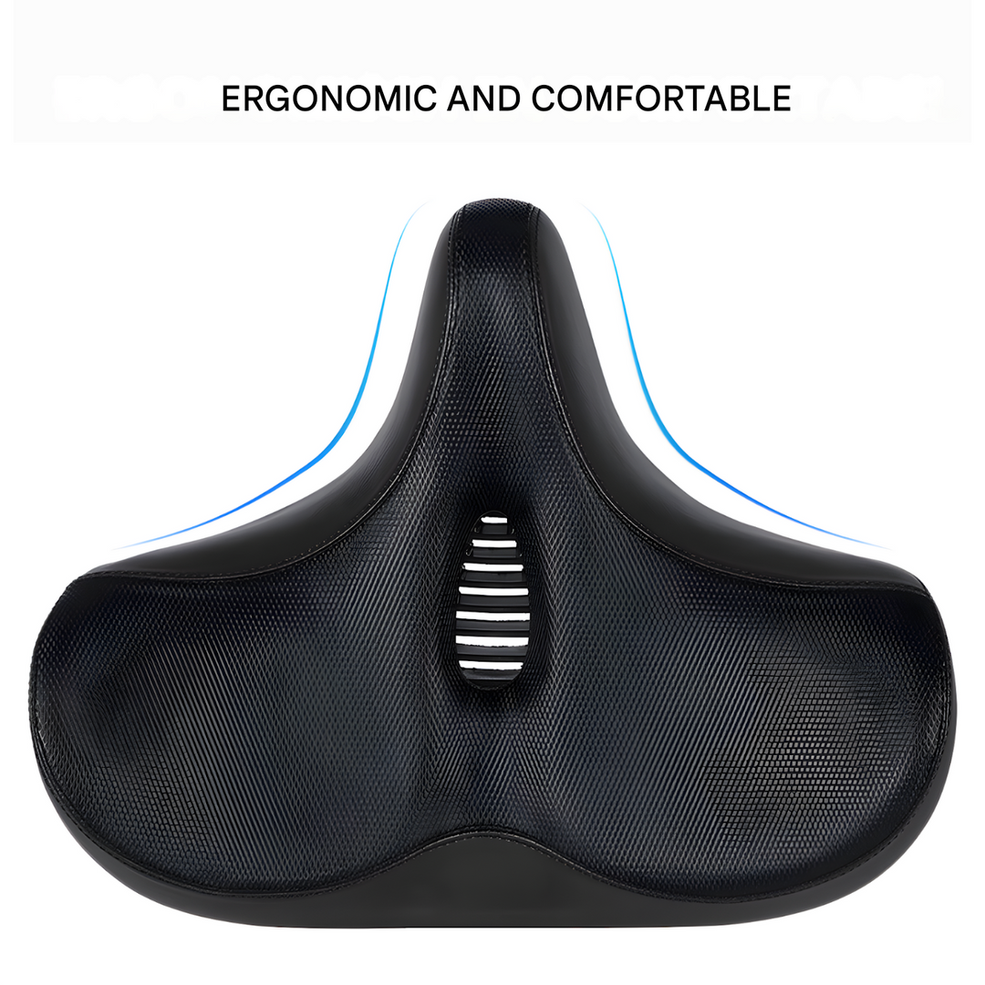 Upgrade your bike with this ergonomic bicycle seat. Memory foam & shock absorption provide unmatched comfort for any ride.