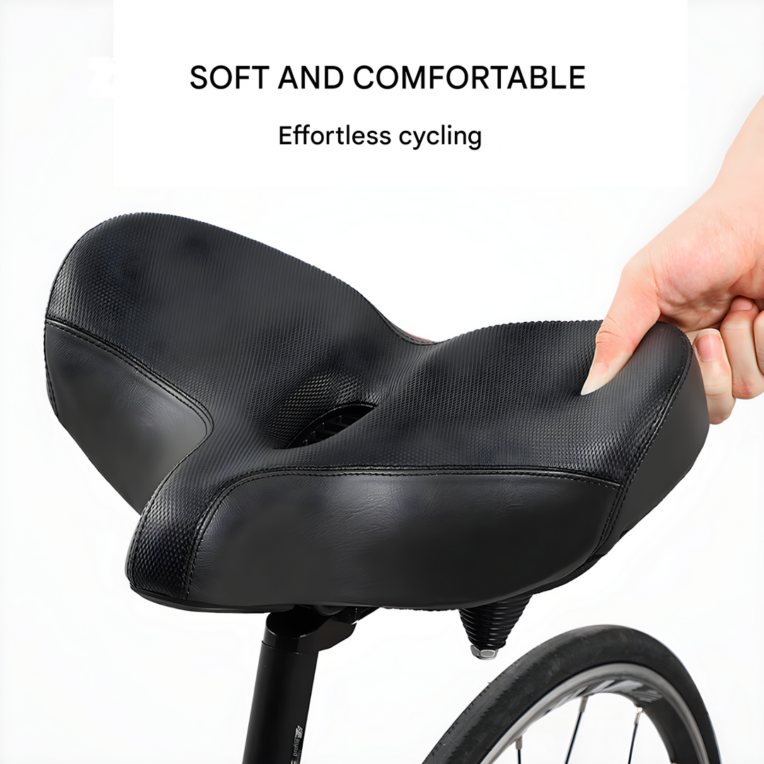 Versatile unisex bike saddle for road, mountain, city & e-bikes. Ergonomic design, memory foam for ultimate comfort.