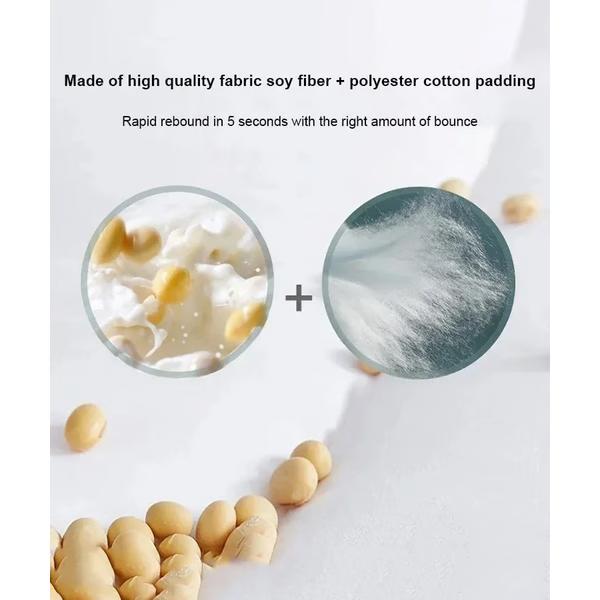 Premium ergonomic goose down pillow. Essential home bedding for comfortable sleep, neck & cervical support.