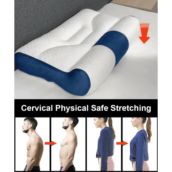 Ergonomic goose down pillow offers essential neck & cervical support. Breathable comfort for restful sleep.