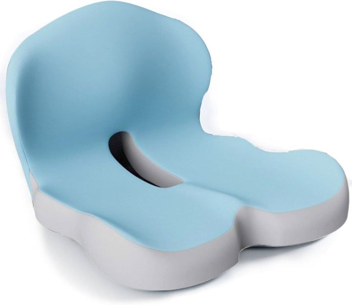 Office chair & car seat memory foam cushion. Ergonomic for back & posture comfort, pressure relief.