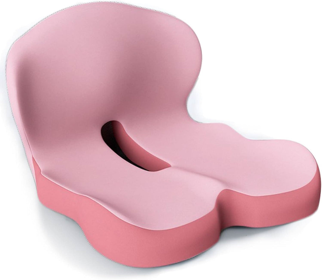 Unisex memory foam seat cushion. Ergonomic comfort for daily back pain relief & posture support.