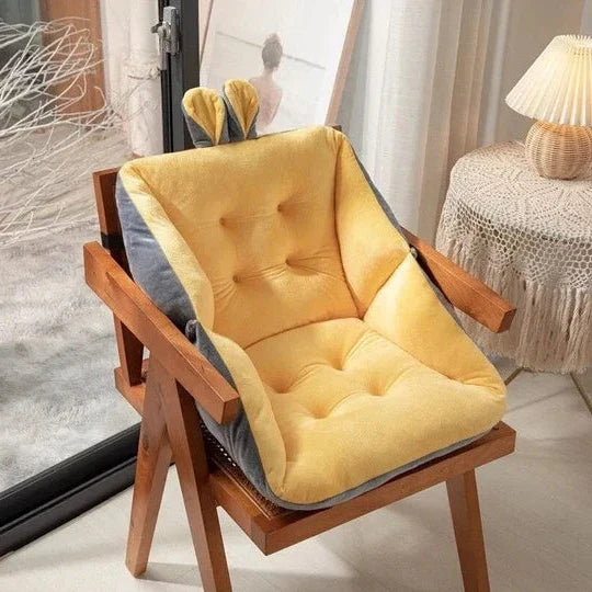 Soft memory foam seat cushion for effective coccyx and sciatica pain relief. Posture correction.