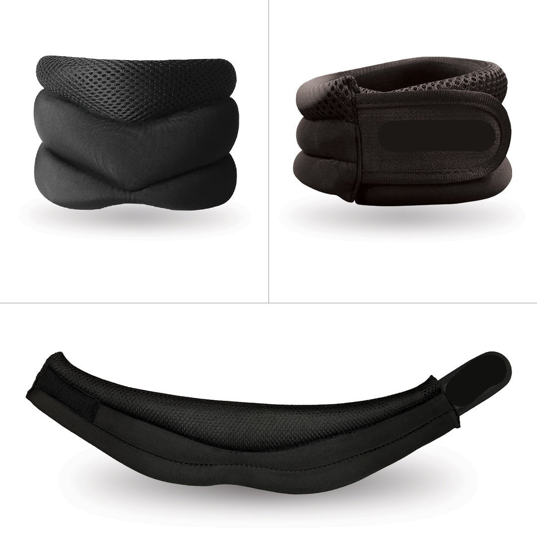Adjustable ergonomic neck support for customized comfort, anti-snoring, and cervical spine alignment during sleep.