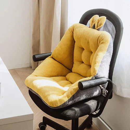 Modern ergonomic seat cushion designed for comfort, supporting spine & tailbone health.