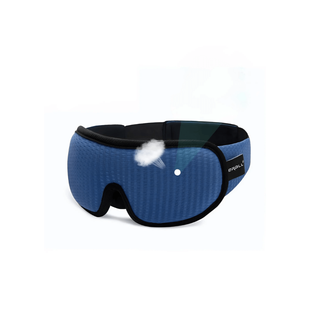 Achieve deep, restful sleep with this ergonomic CloudDreamer eye mask, a perfect sleep aid for darkness.