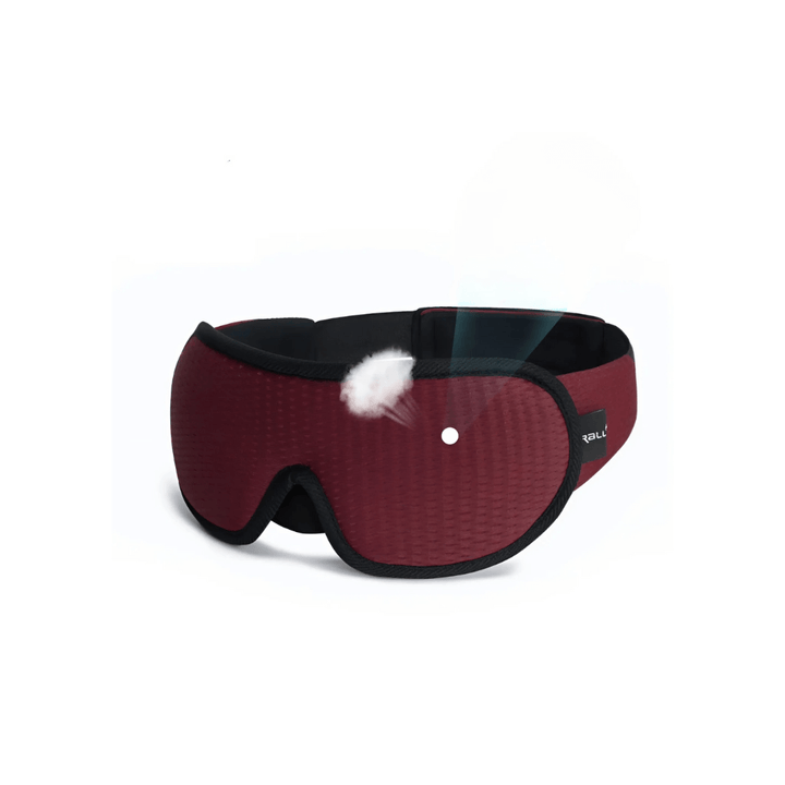 Lightweight, ergonomic sleep mask: essential travel accessory for darkness, relaxation & restful sleep.
