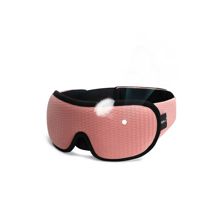 Contoured ergonomic sleep mask for eyes, preventing pressure, ensuring complete darkness & comfort.