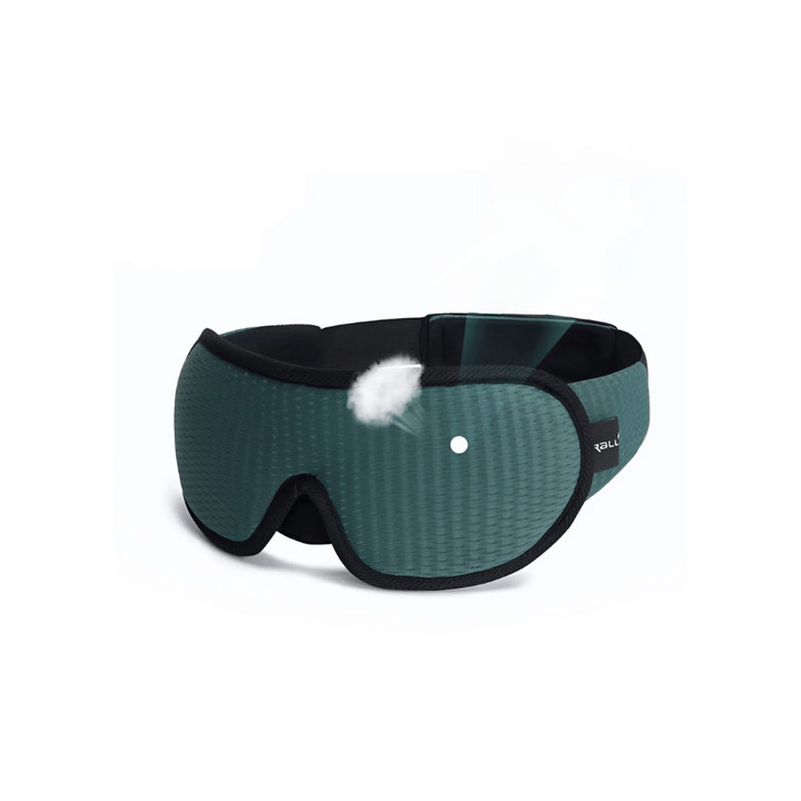 Unisex ergonomic sleep mask, adjustable for all, providing darkness, comfort & restful sleep at home or travel.
