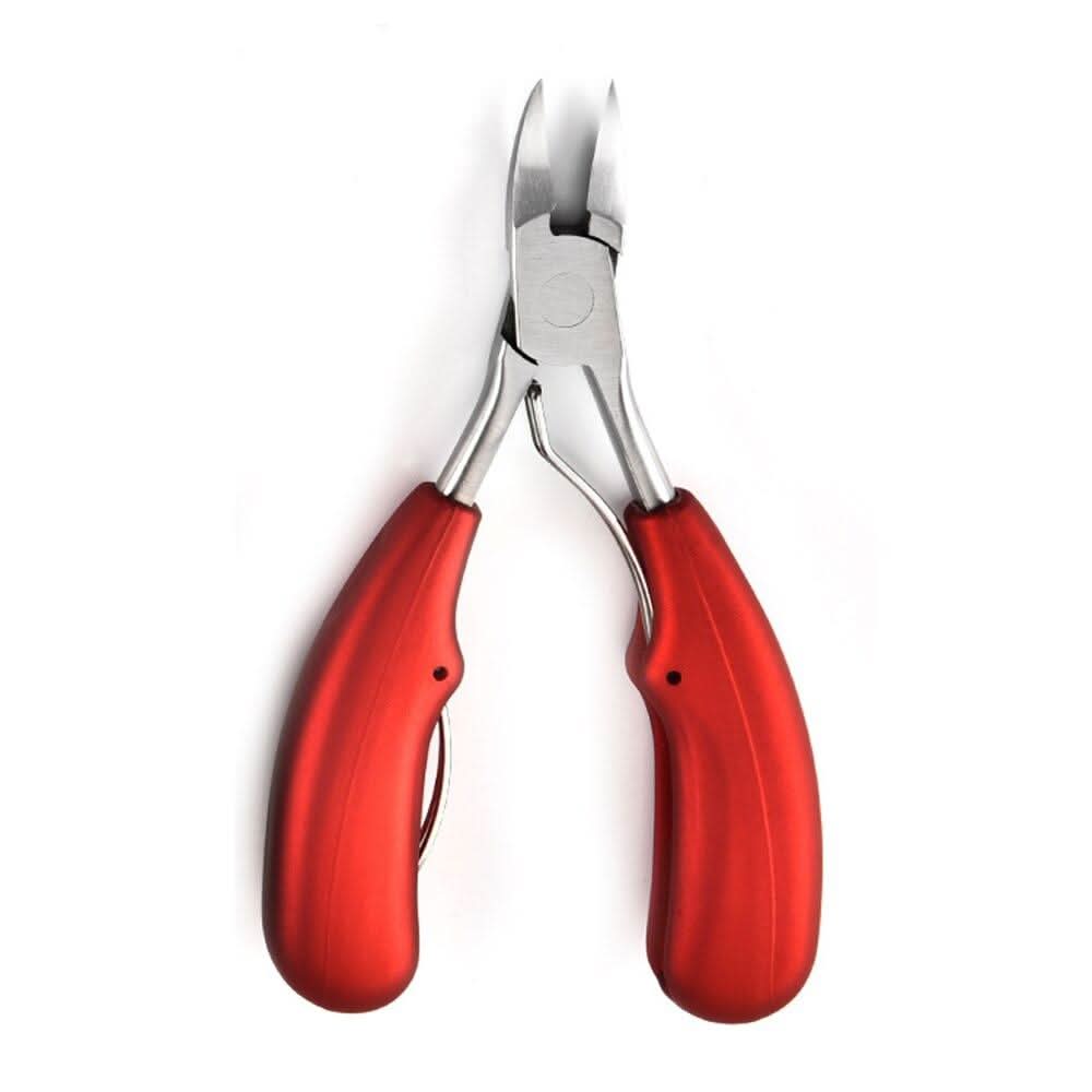 Professional-grade ergonomic toenail scissors, ensures precision cutting for thick & ingrown nails. Unisex design.