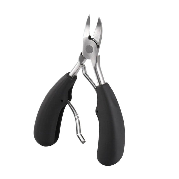 Stainless steel toenail clippers for superior foot care. Ergonomic design for thick & ingrown nails. Nail care tool.