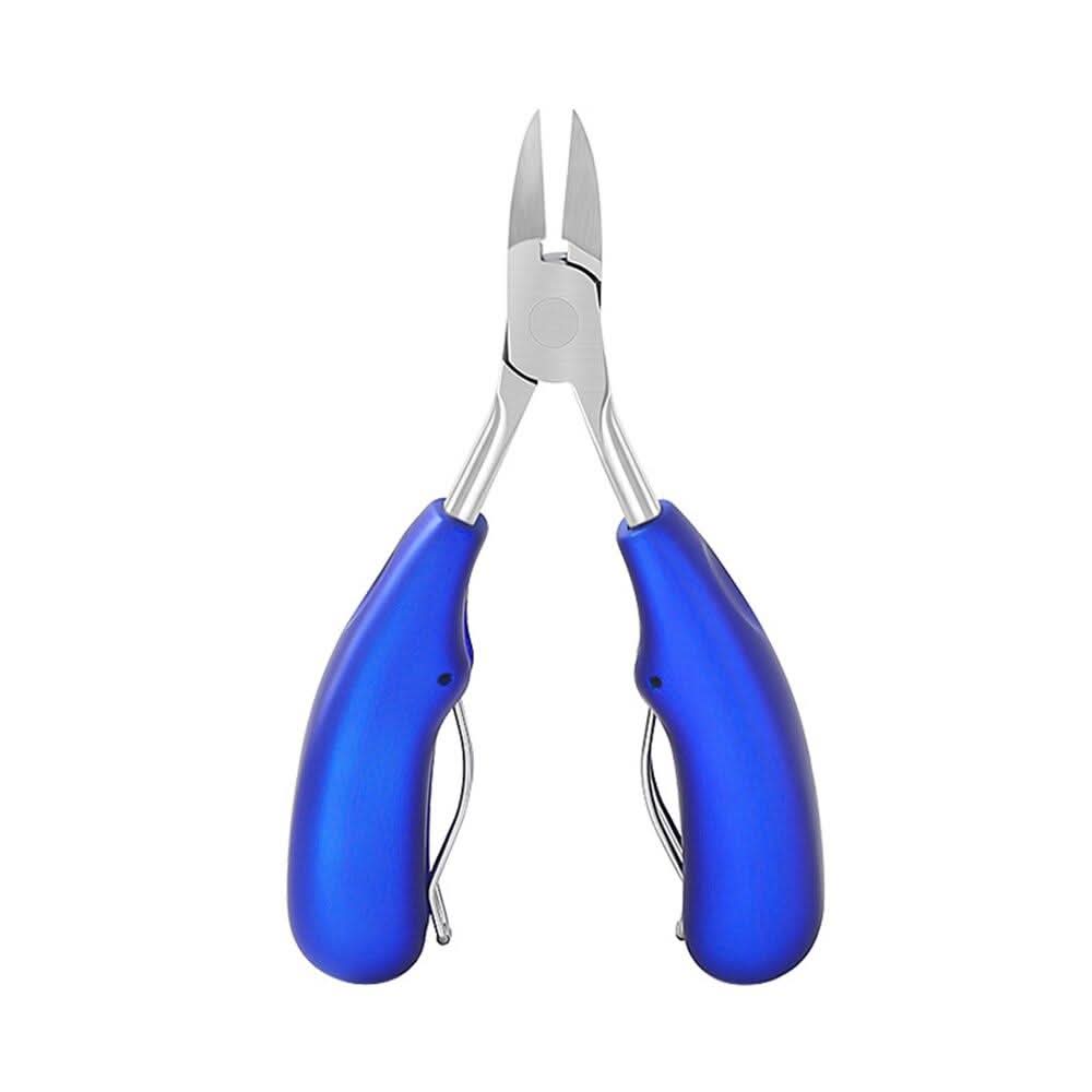 Unisex precision toenail scissors with ergonomic grip, ideal for thick, ingrown nails & general nail care.