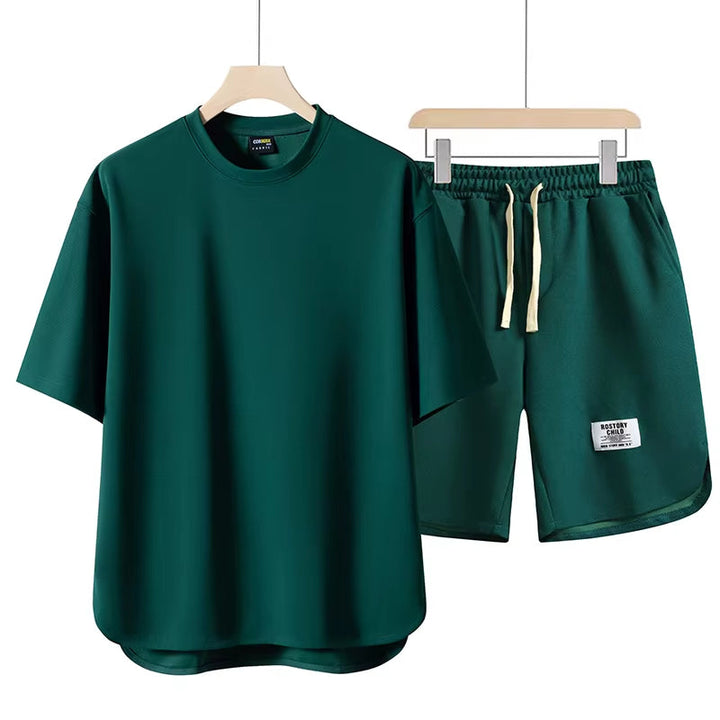 Unisex Essential Relaxed Lounge Set in soft cotton blend, perfect two-piece for ultimate comfort & casual wear.