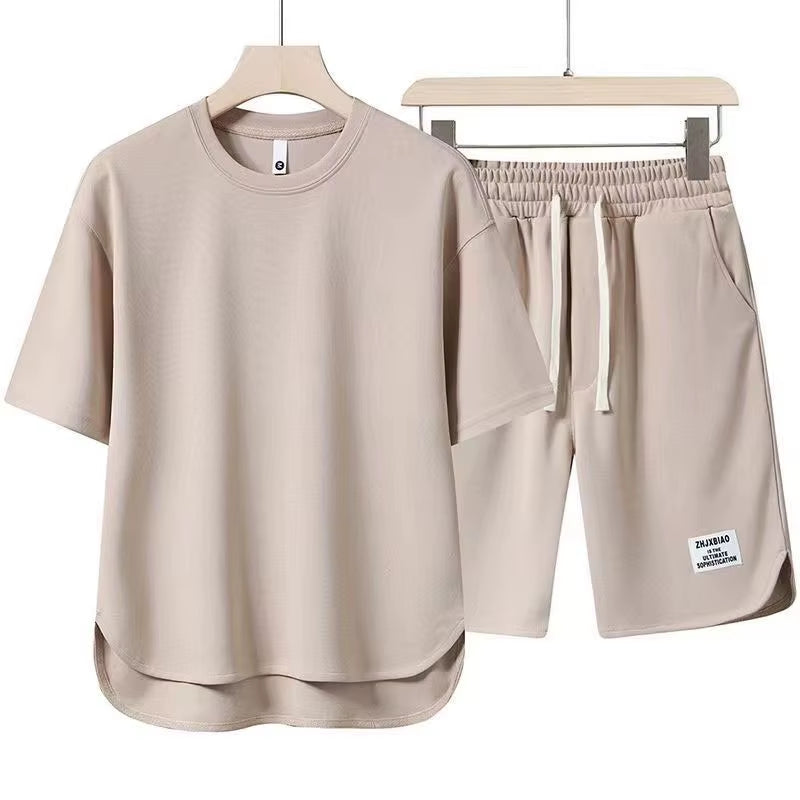 Cozy unisex athleisure lounge set. Relaxed fit two-piece cotton blend, perfect for home, casual comfort or weekend wear.
