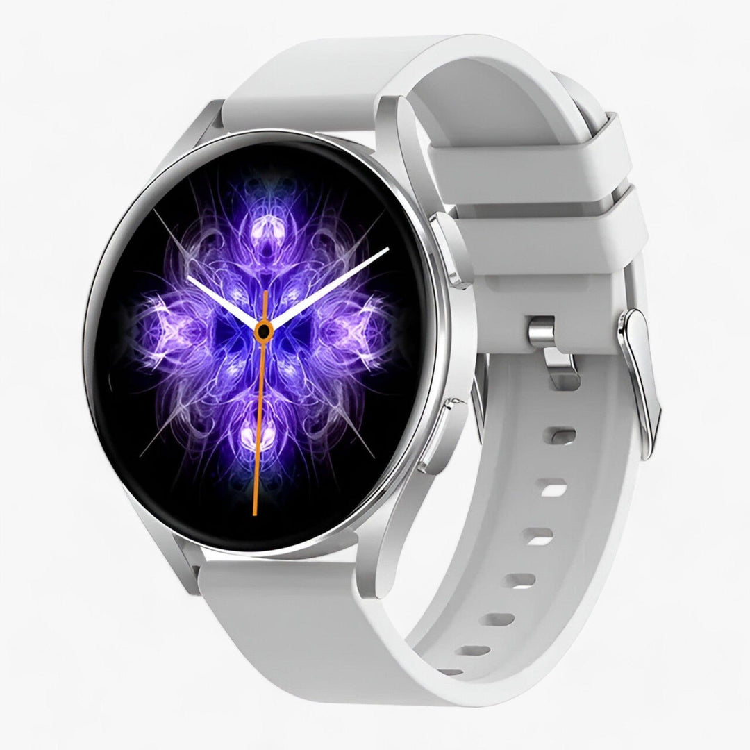Stylish Evelyne smartwatch with Bluetooth calls, enabling convenient hands-free communication.