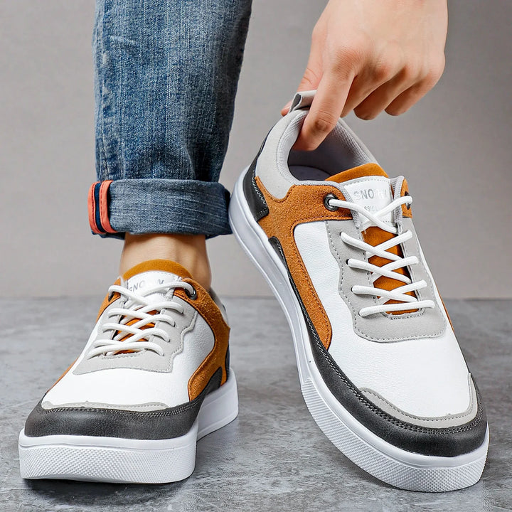 Stylish unisex casual sneakers with a unique textured suede design and classic lace-up closure.