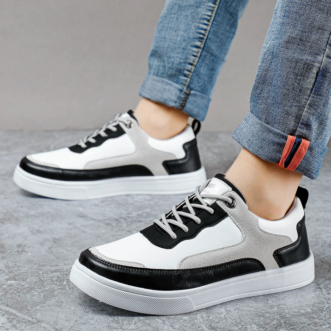 Fashionable unisex suede sneakers with a subtle texture, ideal for everyday casual outfits.