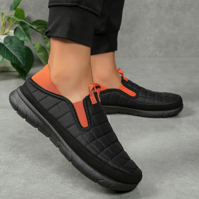 Easy wear slip-on comfort walkers. Unisex everyday shoes with breathable design & lightweight feel.