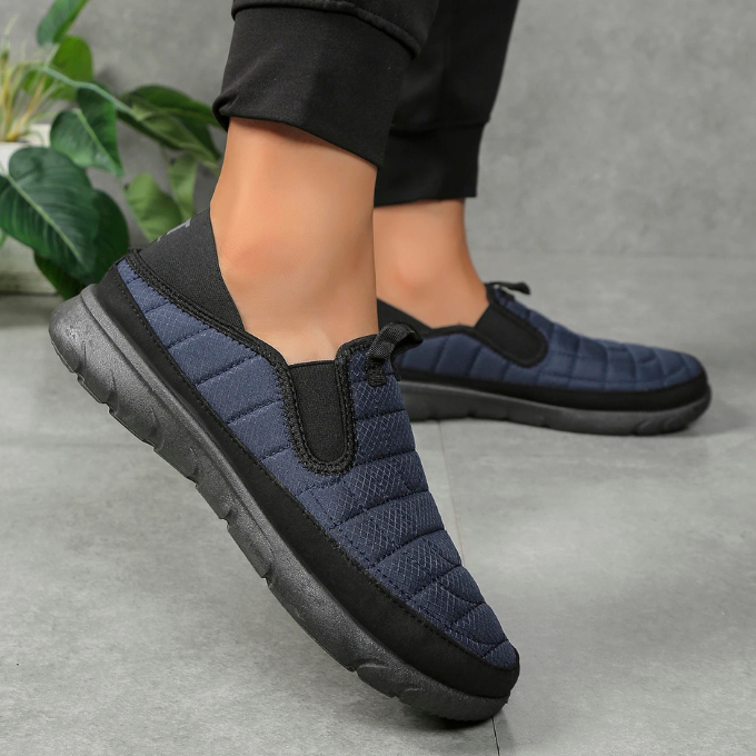 Breathable everyday comfort slip-on walkers. Unisex design for easy wear and light walking.