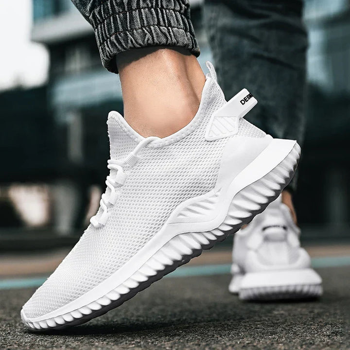 Stylish black Unisex Everyday Comfort Sneakers, lightweight & breathable, offering affordable everyday style.
